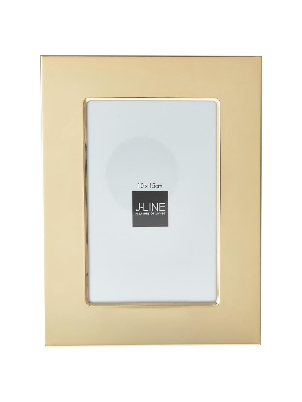 Fotolijstje Wide, Lijst: gecoat metaal, Goudkleurig, 10 x 15 cm
