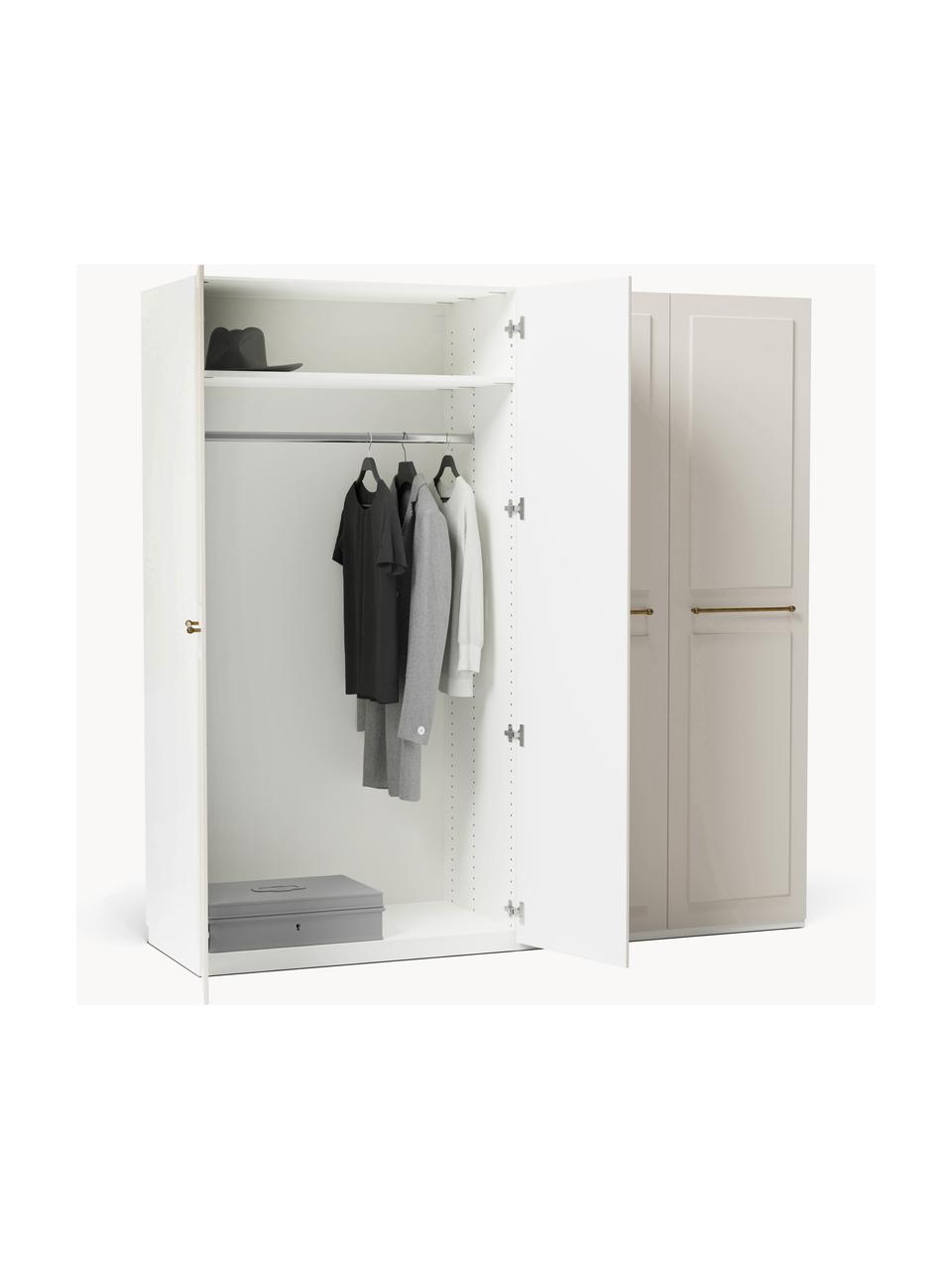 Armoire modulaire à portes battantes Charlotte, larg. 200 cm, plusieurs variantes, Beige, Basic Interior, larg. 200 x haut. 200 cm