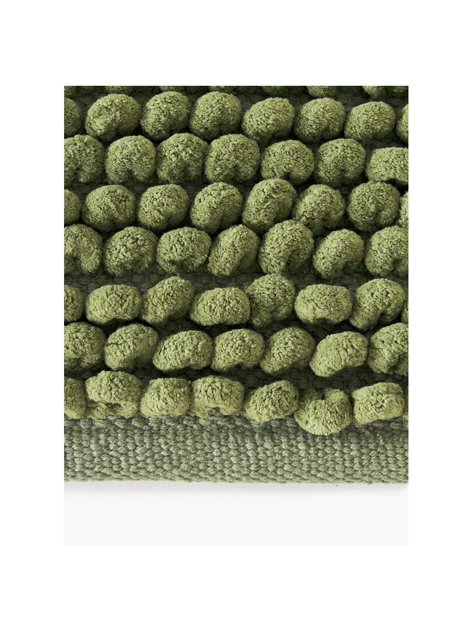 Tapis de bain doux design bouclé Brady, 68 % polyester, certifié GRS, 32 % coton

Le matériau est certifié STANDARD 100 OEKO-TEX®, 21.HIN.559, HOHENSTEIN HTTI, Vert foncé, larg. 50 x long. 70 cm