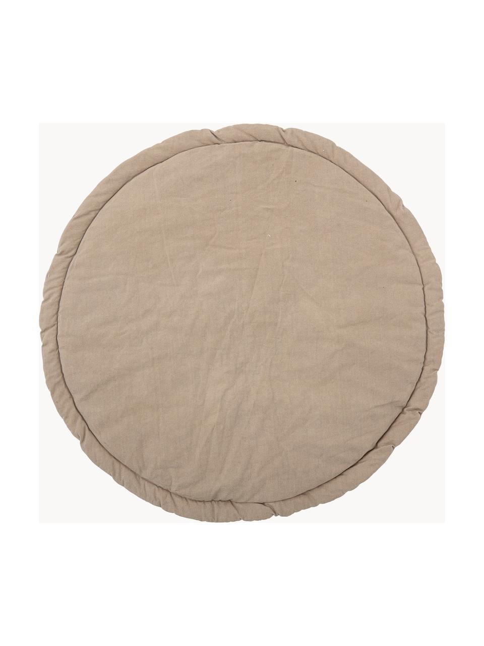 Manta de juegos redonda Miko, Tapizado: 100% algodón, Beige, multicolor, Ø 100 cm