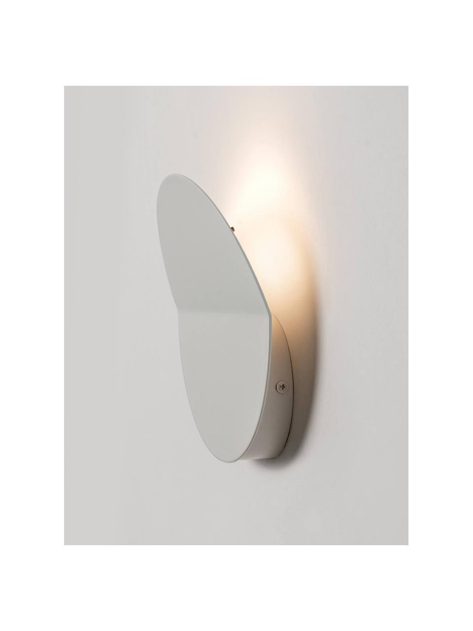 LED wandlamp Ring, Gecoat metaal, Wit, Ø 20 x D 7 cm