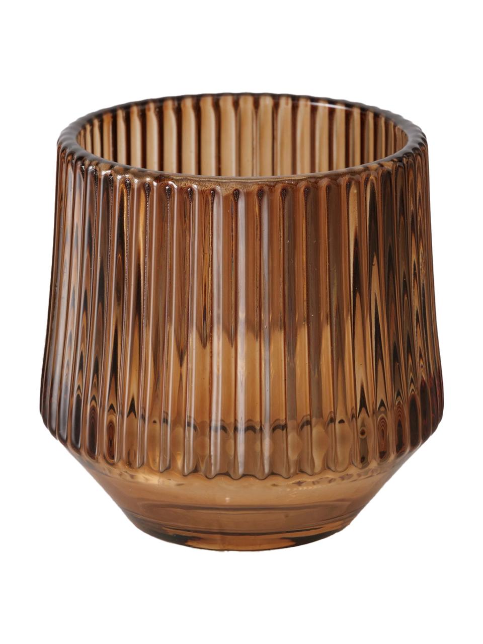 Glas-Windlichter Tiago mit Rillenrelief, 3er-Set | Westwing