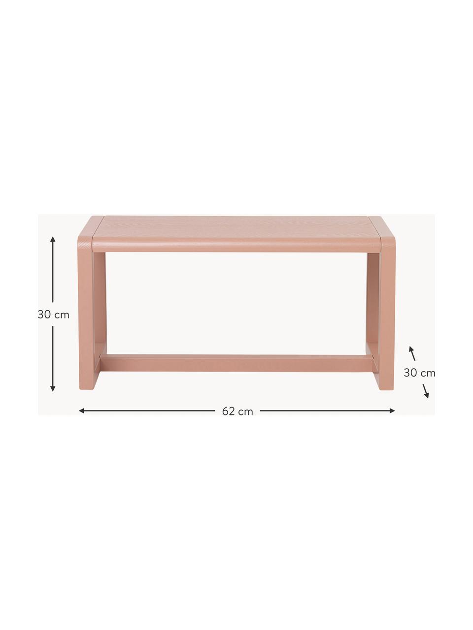 Banc en bois pour enfant Little Architect, Bois de frêne, placage en frêne, MDF

Ce produit est fabriqué à partir de bois certifié FSC® issu d'une exploitation durable, Rose pâle, larg. 62 x prof. 30 cm