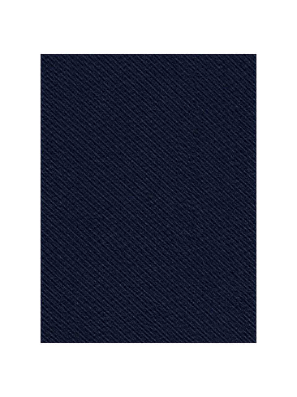 Parure copripiumino in raso di cotone Comfort, Blu scuro, 255 x 200 cm + 2 federe 50 x 80 cm