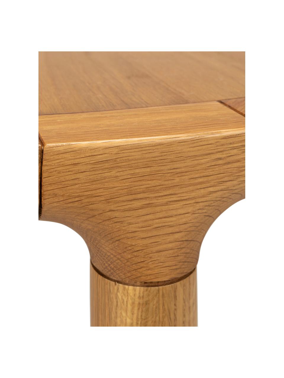 Mesa de comedor redonda de madera de fresno Storm, Ø 128 cm, Madera de fresno, tablero de fibras de densidad media (MDF), Madera de fresno, Ø 128 x Al 75 cm