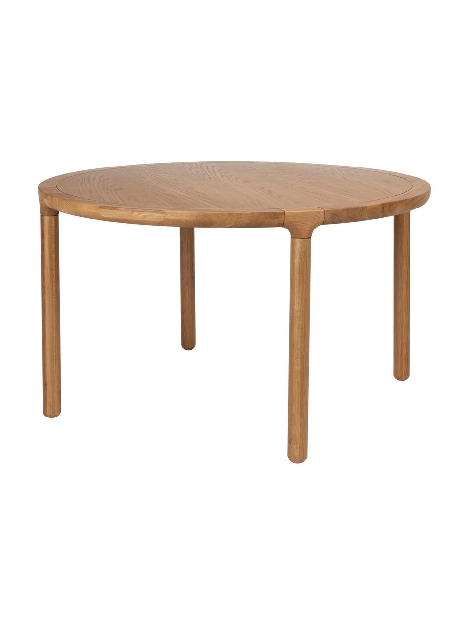 Tavolo rotondo in legno di frassino Storm, Ø 128 cm, Legno di frassino, pannello di fibra a media densità (MDF), Legno di frassino, Ø 128 x Alt. 75 cm