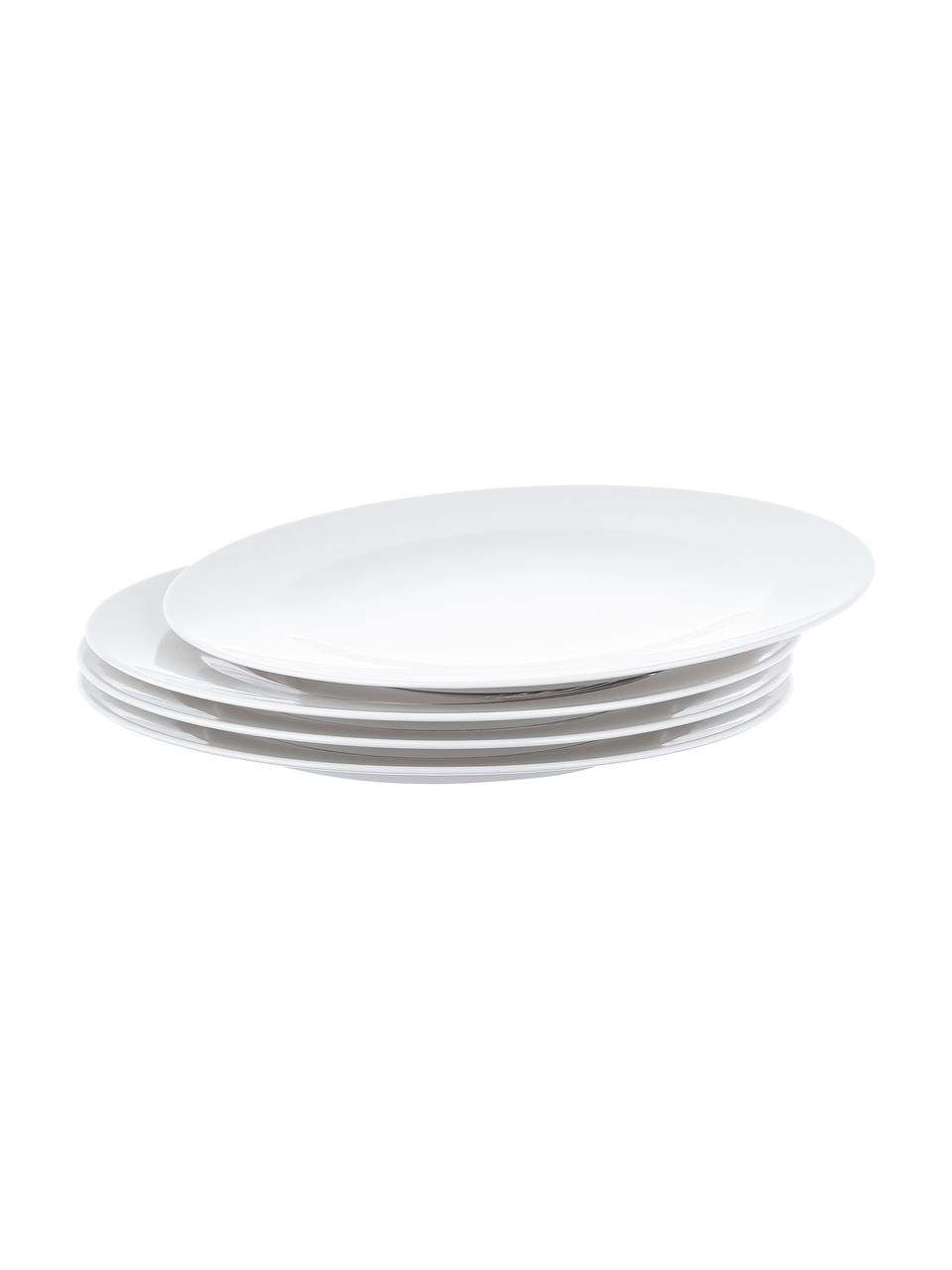 Vajila de porcelan For Me, 6 comensales (8 pzas.), Porcelana, Blanco, Set de diferentes tamaños