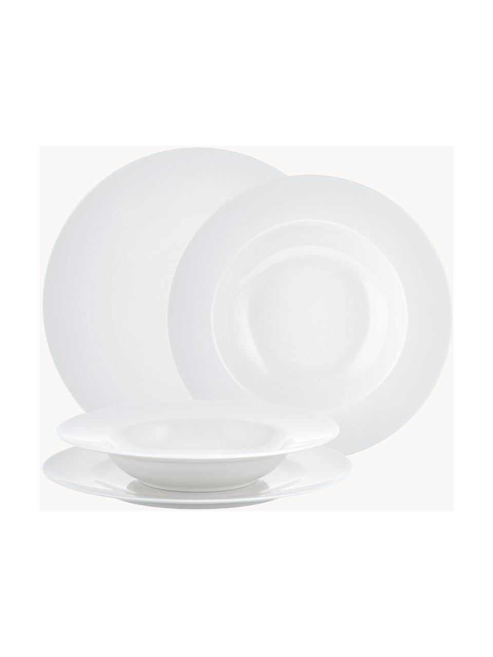 Vajila de porcelan For Me, 4 comensales (8 pzas.), Porcelana, Off White, 4 comensales (8 pzas.)