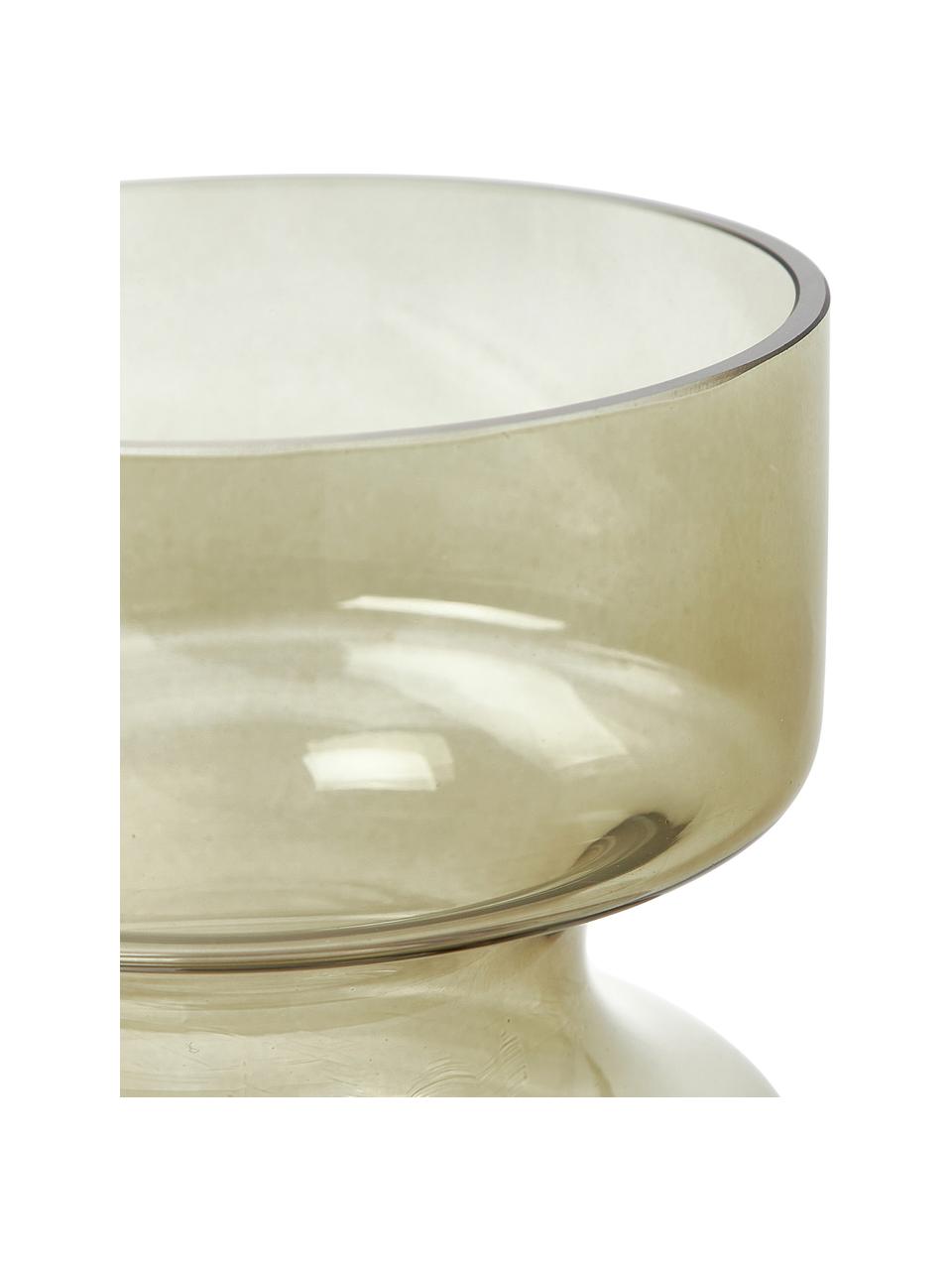 Mundgeblasene Glas-Vase Clea, Glas, Grün, Ø 10 x H 18 cm