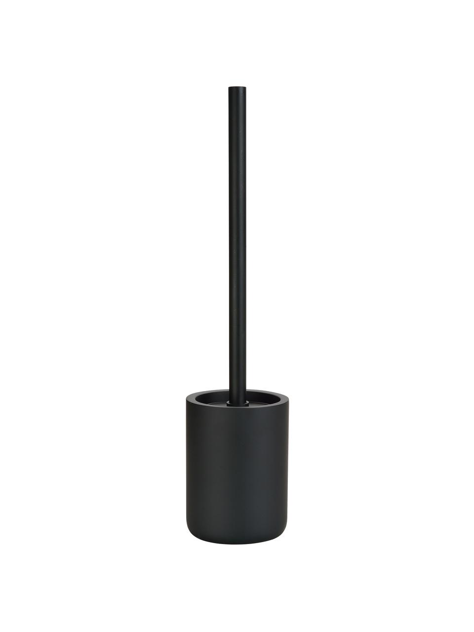 Escobilla de baño Archway, Recipiente: poliresina, Negro, Ø 10 x Al 41 cm