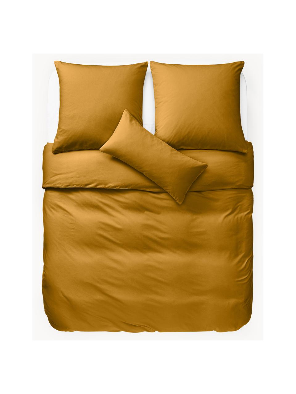 Flanell-Bettdeckenbezug Biba, Webart: Flanell, Senfgelb, B 200 x L 200 cm