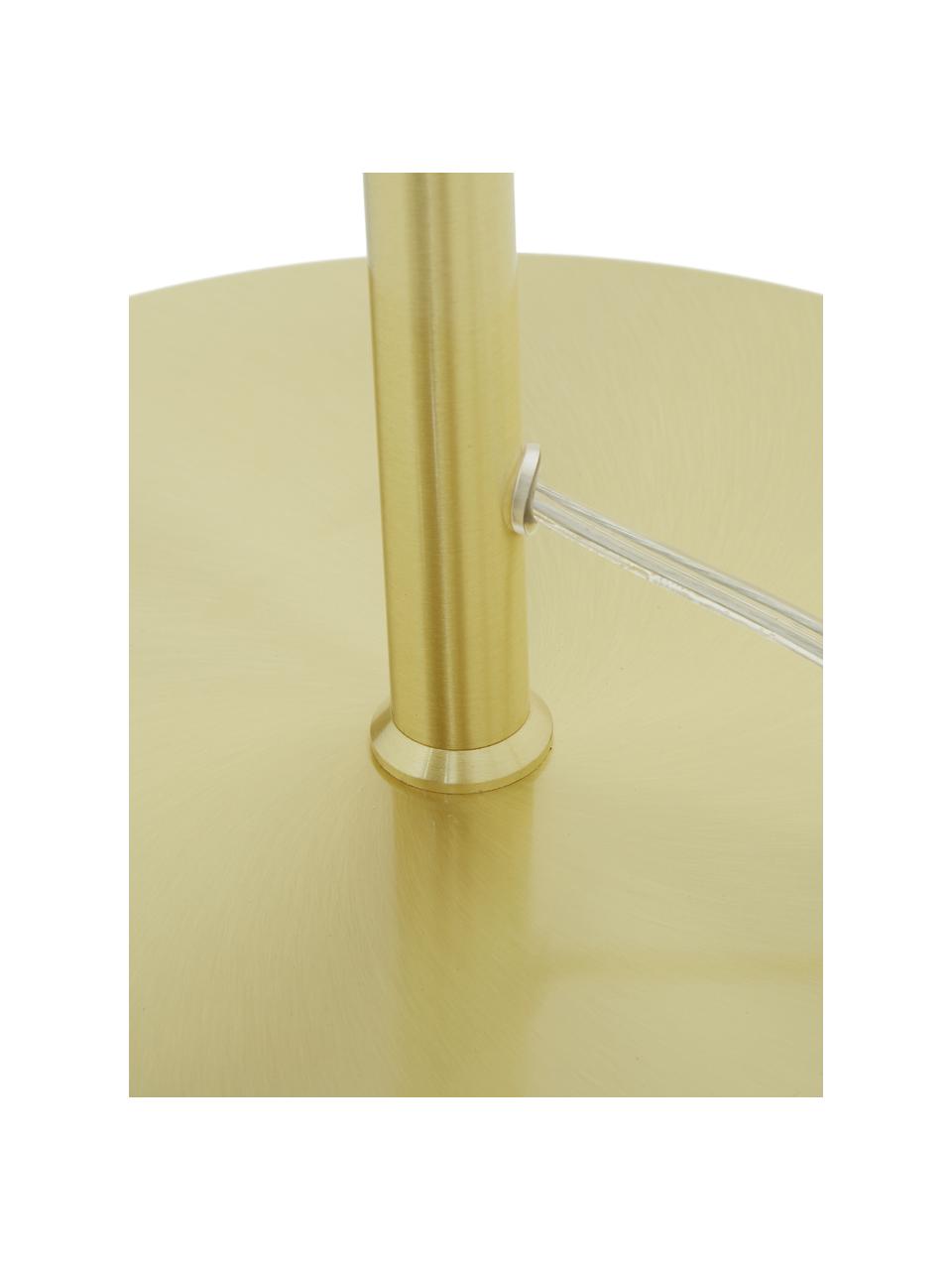 Stehlampe Matilda, Lampenschirm: Metall, gebürstet, Lampenfuß: Metall, vermessingt, Messingfarben, H 164 cm