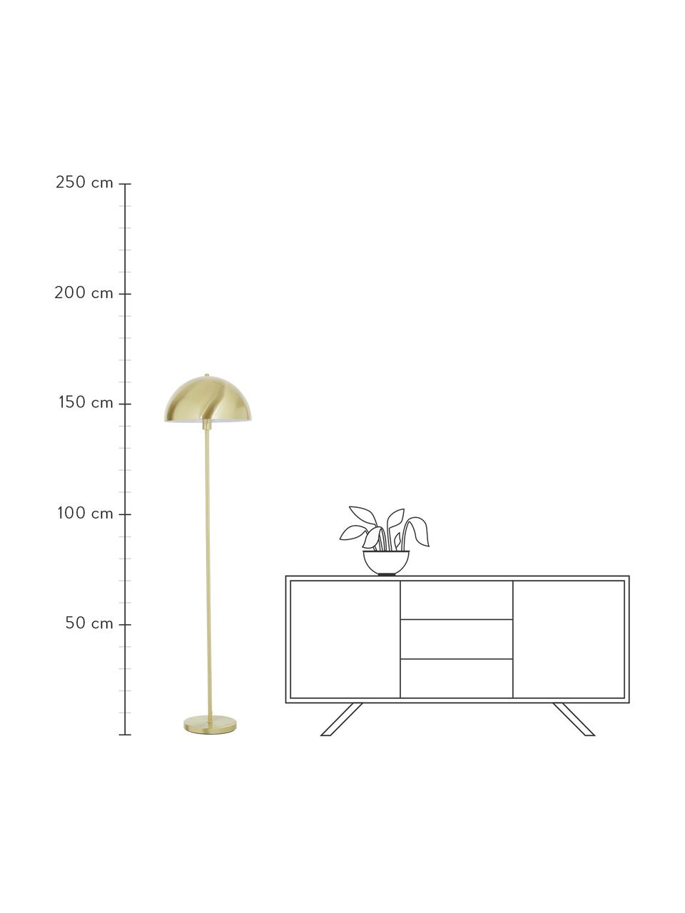 Lampa podłogowa Matilda, Odcienie mosiądzu, Ø 40 x W 164 cm
