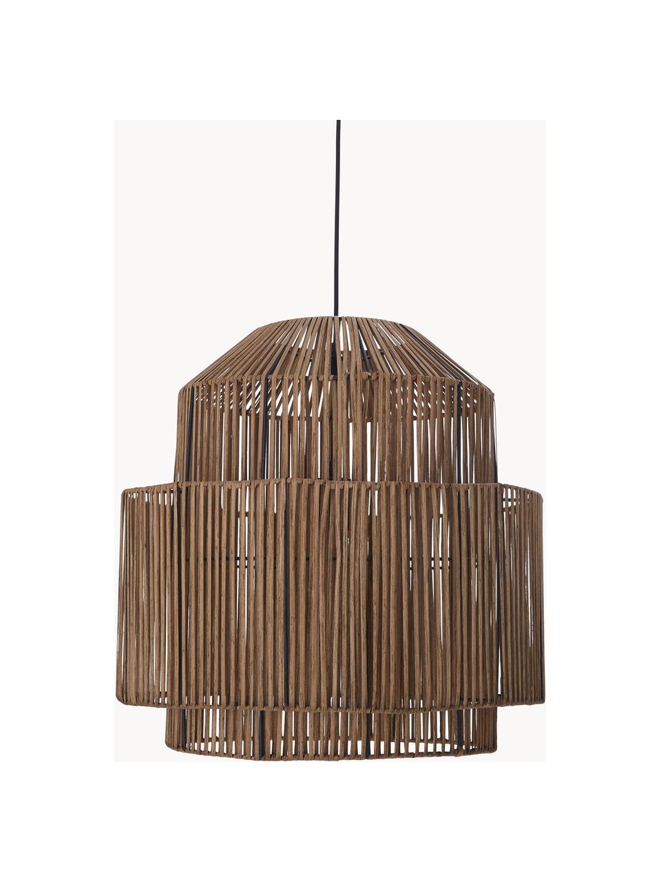 Hanglamp Emelee van rotan, Lampenkap: rotan, Bruin, Ø 50 x H 50 cm