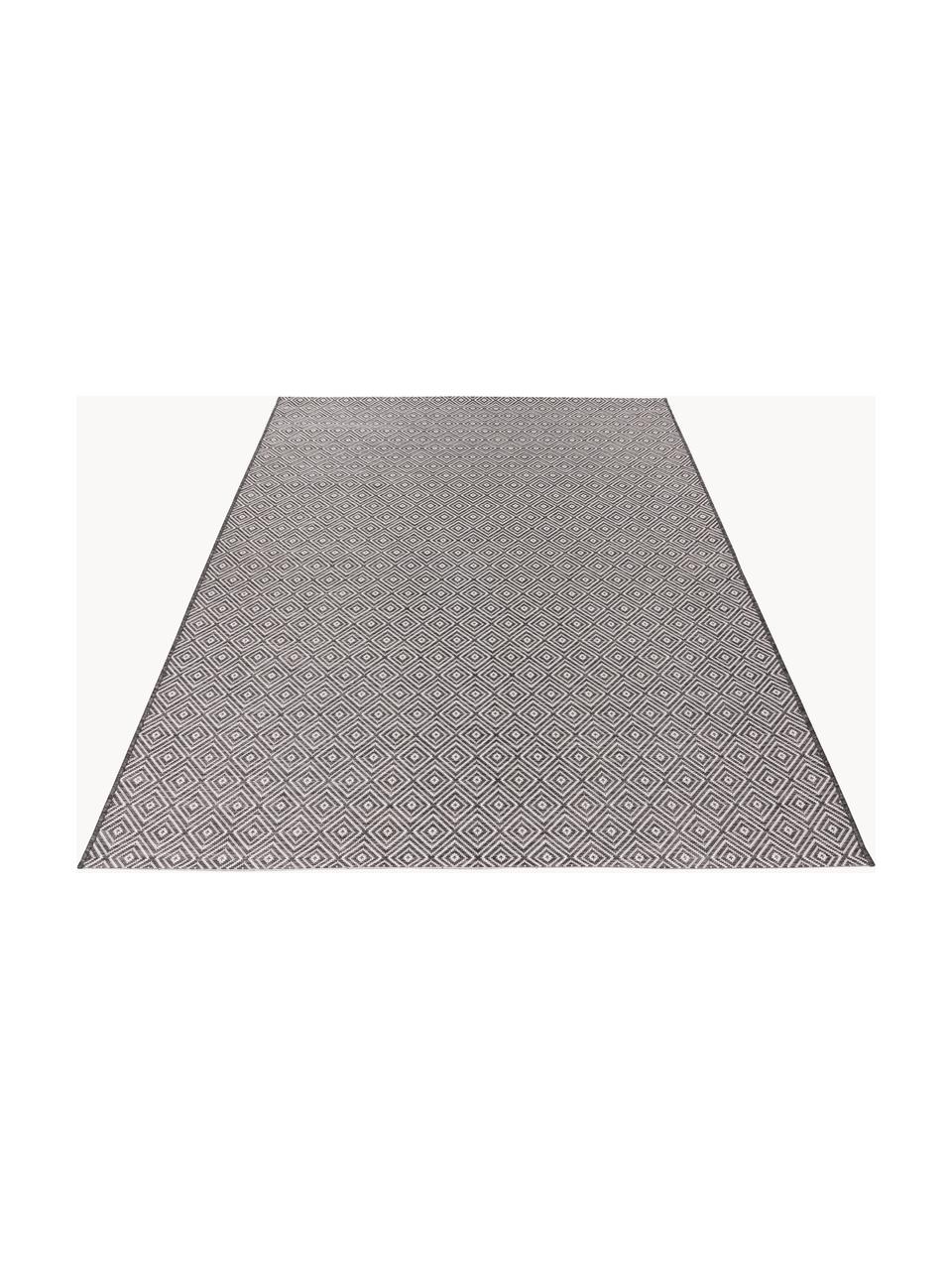 Koberec do interiéru a exteriéru s grafickým vzorom Nordic, 100 % polypropylén, Odtiene sivej, Š 80 x D 150 cm (veľkosť XS)