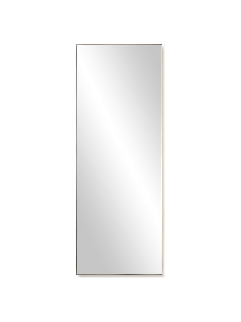 Specchio grande alto Cato, Cornice: metallo rivestito, Retro: pannello di fibra a media, Superficie dello specchio: lastra di vetro, Dorato, Larg. 60 x Alt. 160 cm