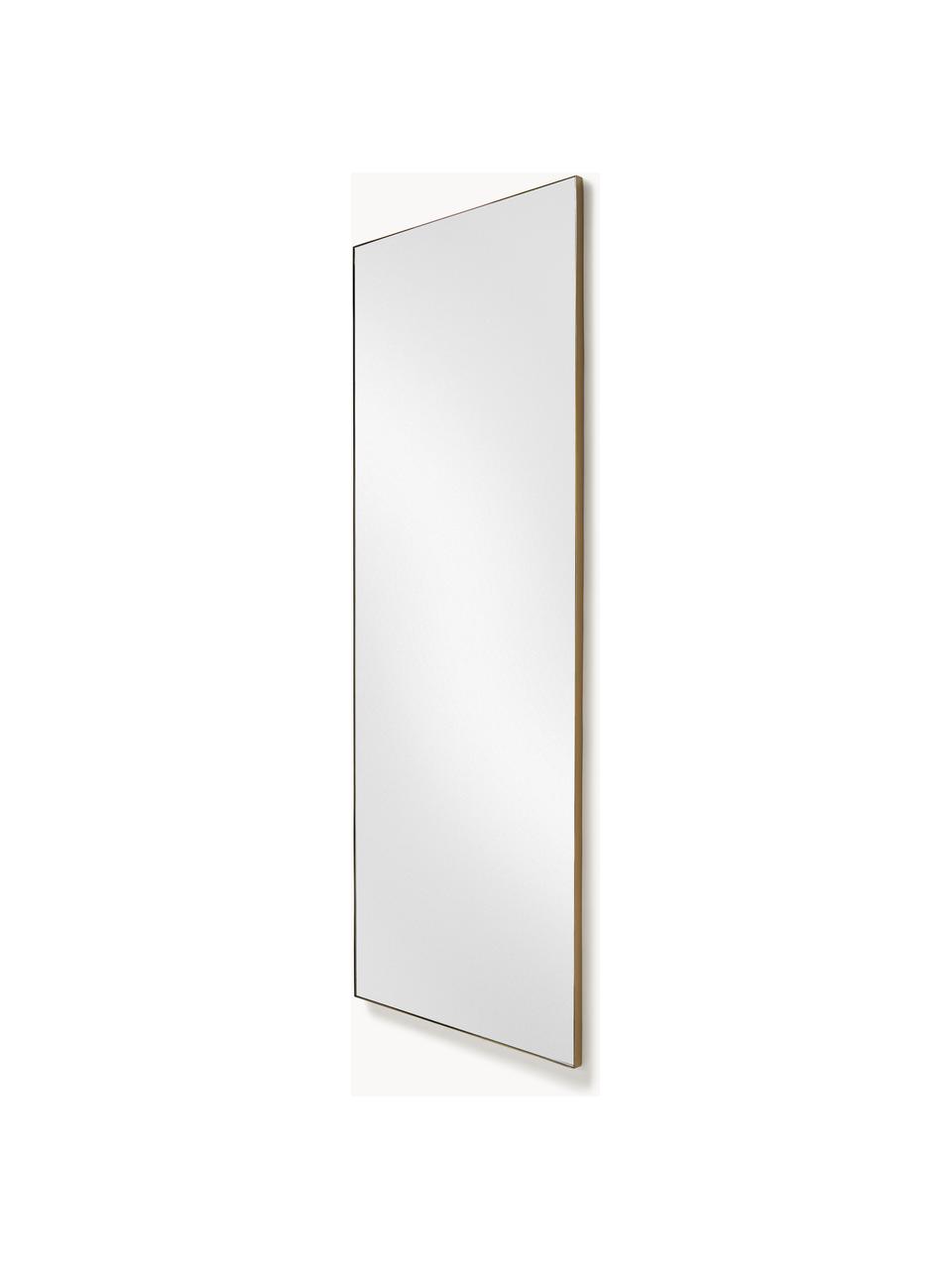 Lustro z metalową ramą Cato, Odcienie złotego, S 60 x W 160 cm