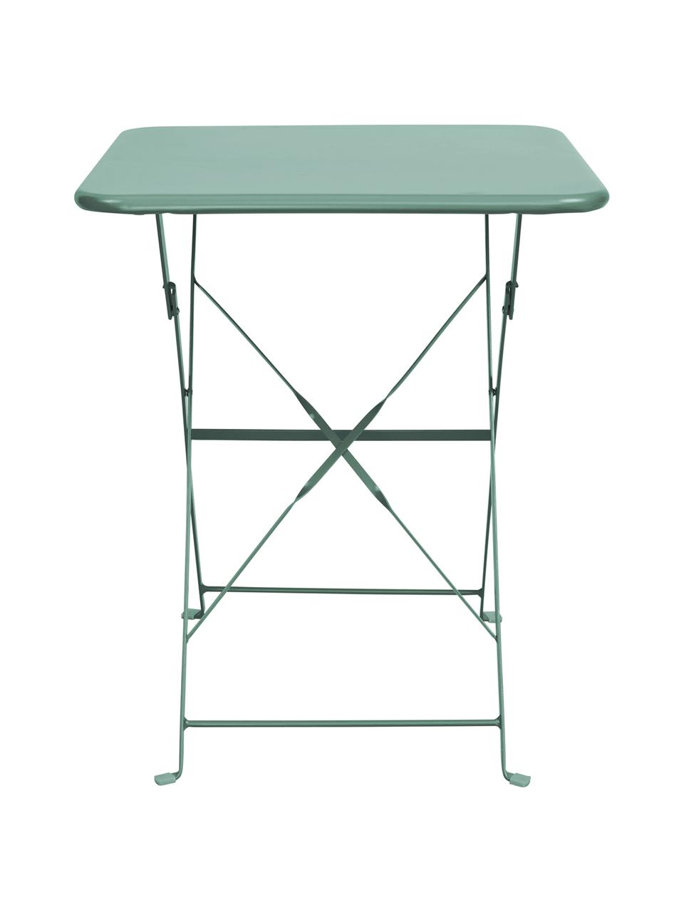 Table de balcon pliante en métal Daisy, Vert sauge