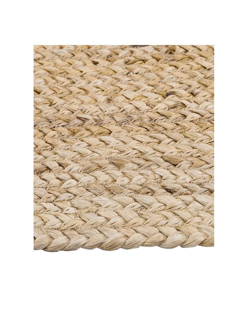 Handgemaakte juten loper Sharmila, 100% jute, Bruin, B 80 x L 200 cm