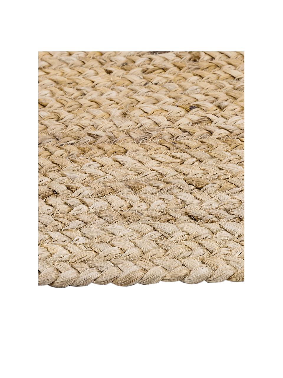 Ręcznie wykonany chodnik z juty Sharmila, 100% juta

Ponieważ dywany z juty są szorstkie, są mniej odpowiednie do bezpośredniego kontaktu ze skórą, Brązowy, S 80 x D 300 cm