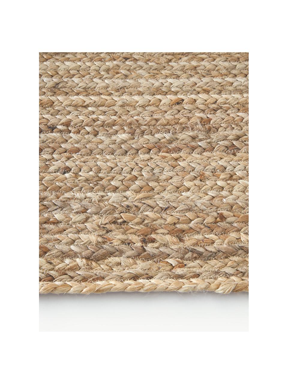 Tapis de couloir en jute Sharmila, 100 % jute, Brun, larg. 80 x long. 250 cm