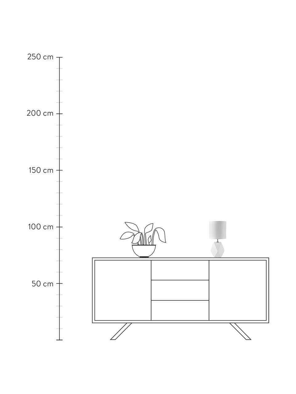 Malá stolní lampa z keramiky Sage, Bílá, Ø 15 cm, V 31 cm