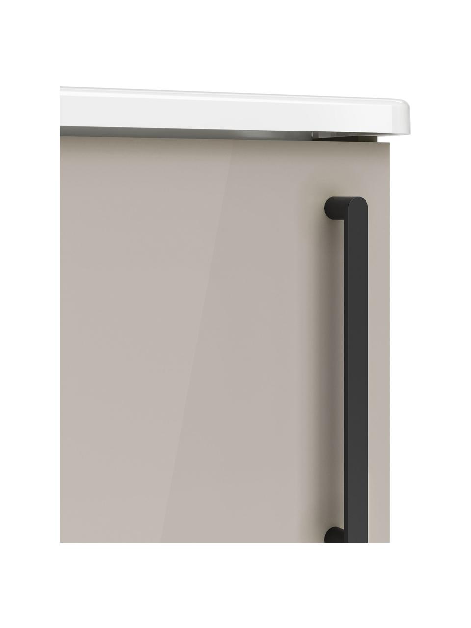Waschtisch mit Unterschrank Orna, B 45 cm, Griff: Aluminium, beschichtet, Beige, B 45 x H 58 cm