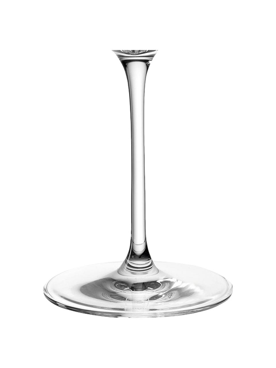 Rode wijnglazenset Puccini, 6-delig, Kristalglas, Transparant, Ø 11 x H 26 cm, 750 ml