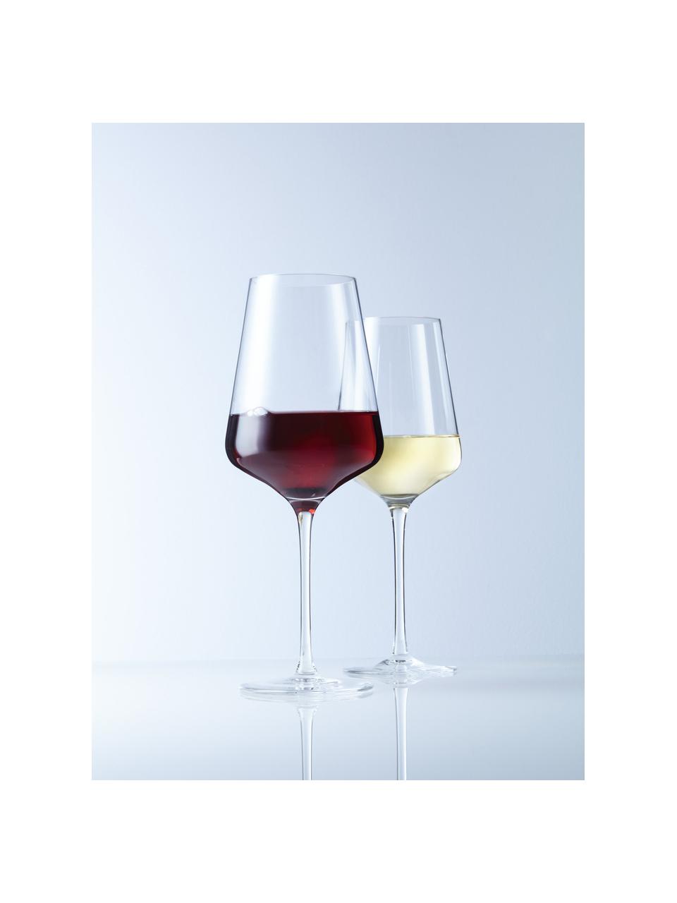 Rode wijnglazenset Puccini, 6-delig, Kristalglas, Transparant, Ø 11 x H 26 cm, 750 ml