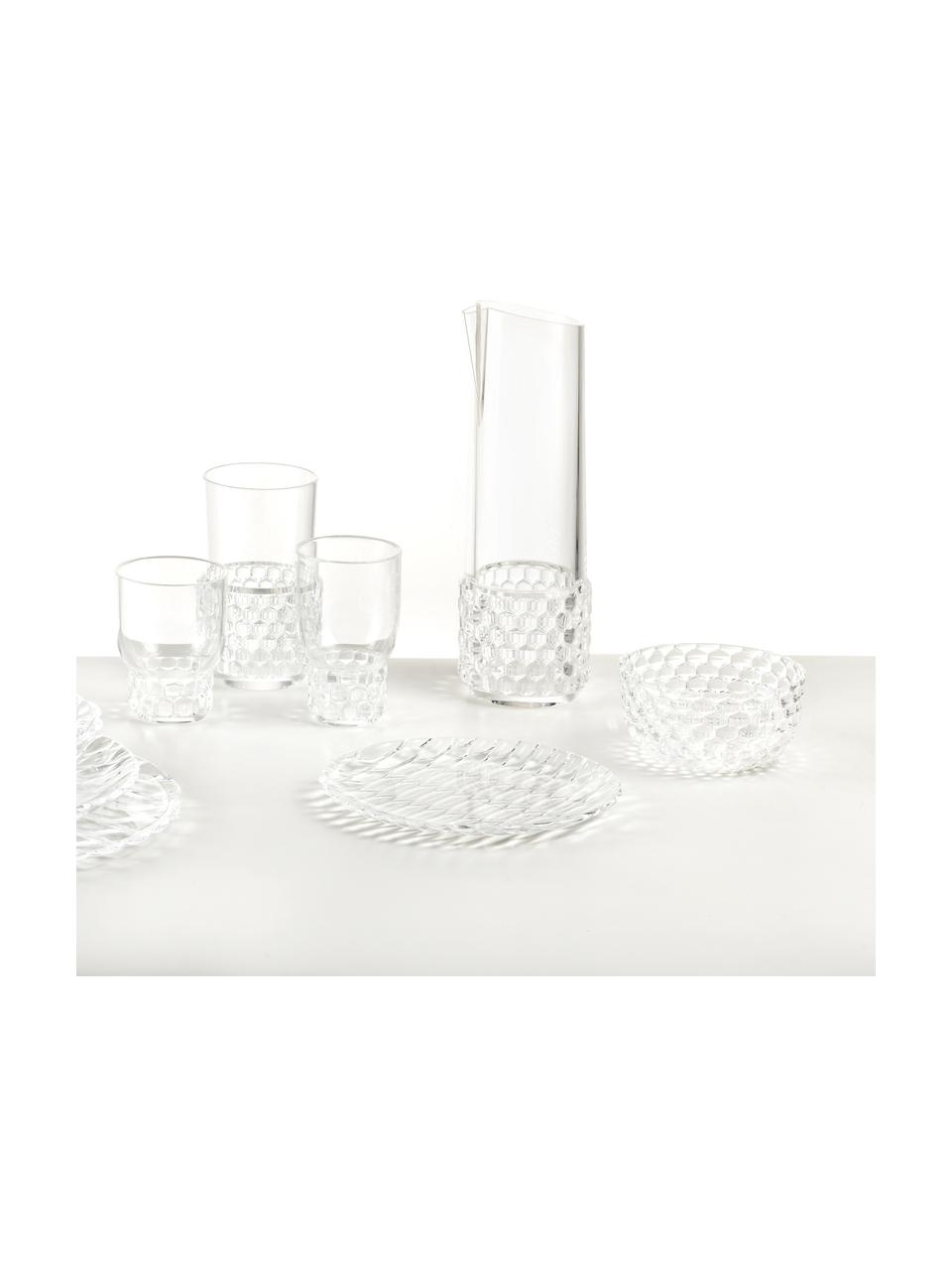 Carafe à eau avec embossage décoratif Jellies, 1,3 L, Plastique, Transparent, 1,3 L