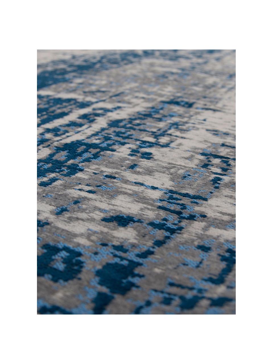 Dywan Griff, Ciemny niebieski, odcienie szarego, S 80 x D 150 cm (Rozmiar XS)