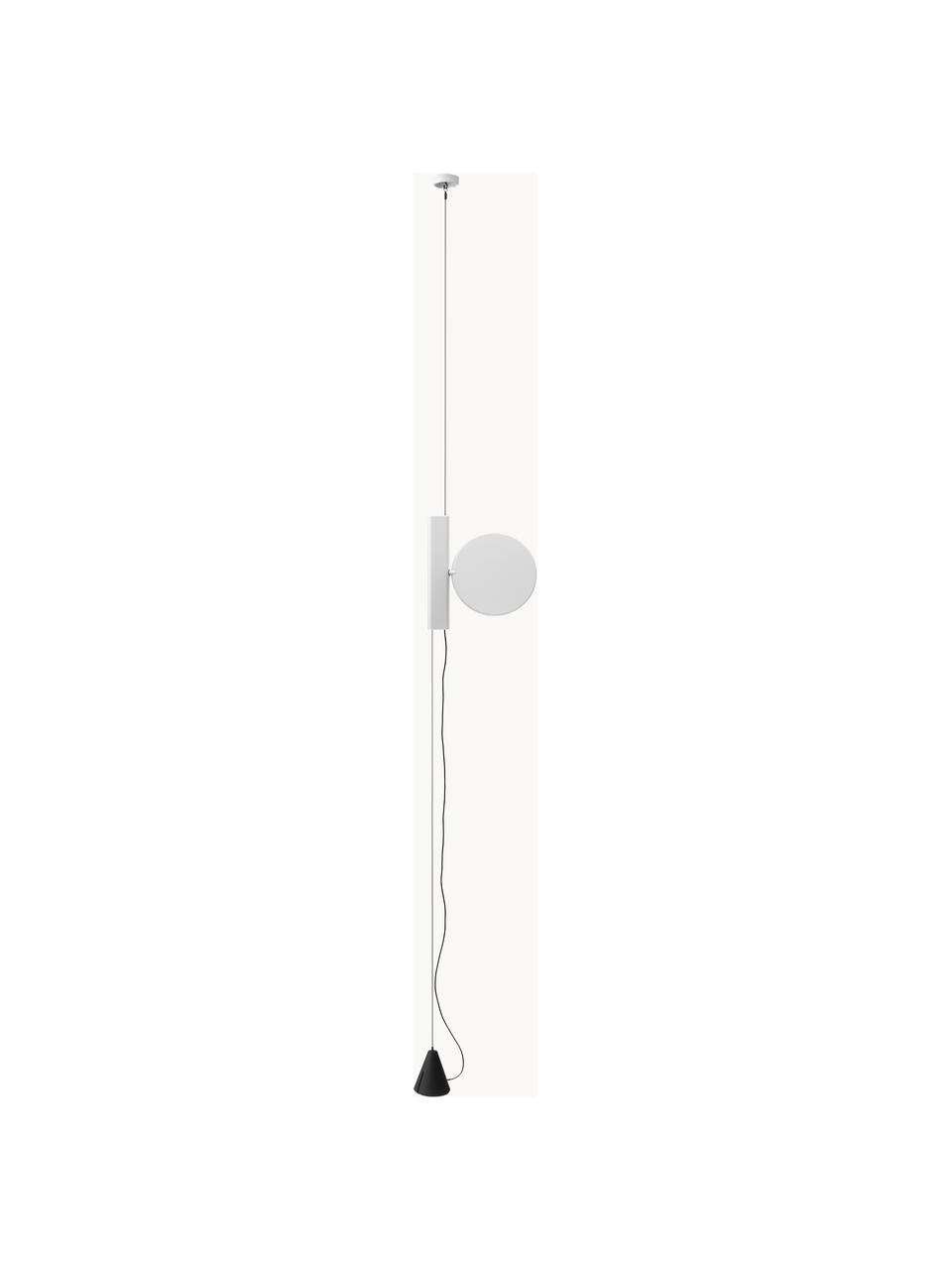 Dimmbare Pendelleuchte OK, Lampenschirm: Kunststoff, Weiss, B 20 x H 27 cm