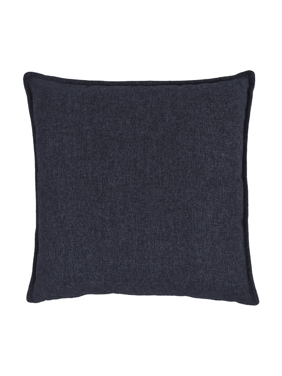 Coussin canapé Lennon, Tissu bleu foncé, larg. 60 x long. 60 cm