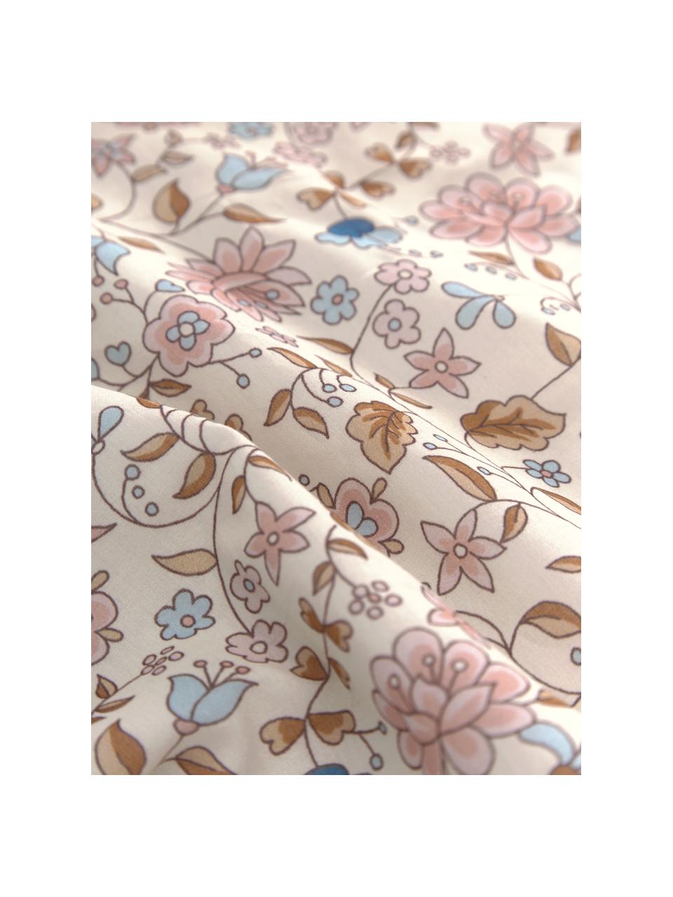 Poszewka na poduszkę z bawełny Lilou, 100% bawełna, Brudny różowy, beżowy, niebieski, S 45 x D 45 cm