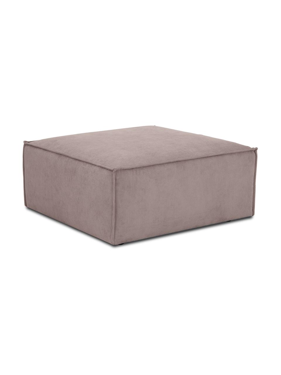 Voetenbank Lennon van corduroy, Bekleding: corduroy (92% polyester, , Frame: massief grenenhout, FSC-g, Poten: kunststof De poten bevind, Corduroy bruin, B 88 x H 43 cm