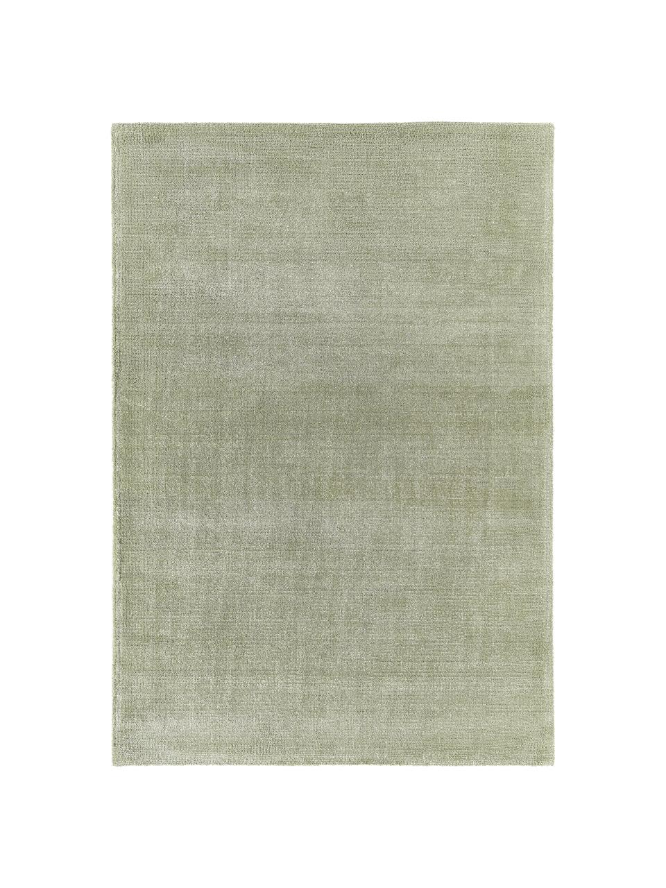 Handgewebter Kurzflor-Teppich Ainsley, 60 % Polyester, GRS-zertifiziert
40 % Wolle, Salbeigrün, B 160 x L 230 cm (Größe M)
