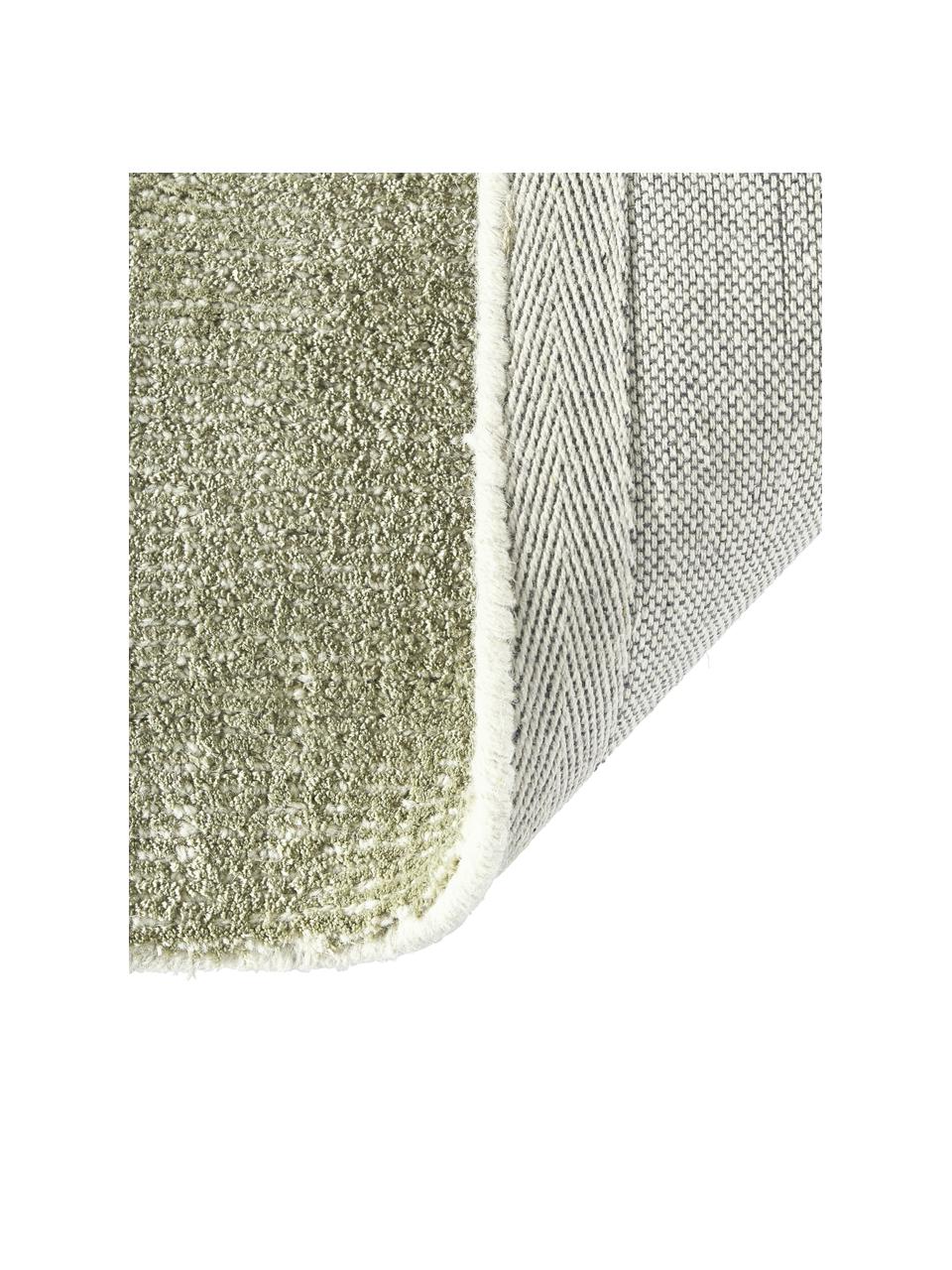 Handgewebter Kurzflor-Teppich Ainsley in Grün, 60 % Polyester, GRS-zertifiziert
40 % Wolle, Grün, B 160 x L 230 cm (Grösse M)