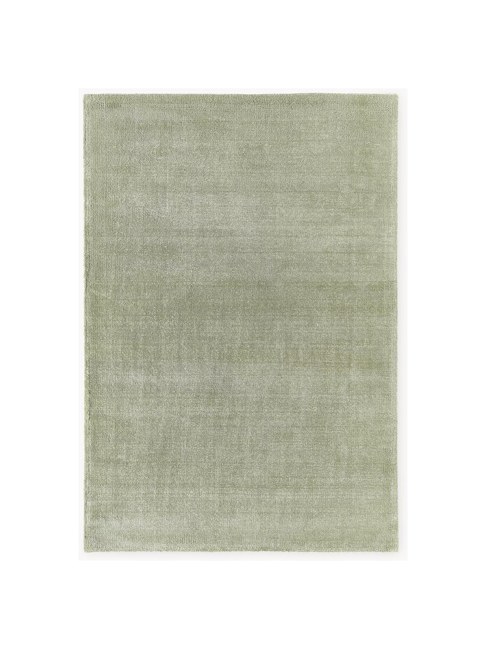 Tapis à poils ras tissé main Ainsley, 60 % polyester, certifié GRS
40 % laine, Vert clair, larg. 160 x long. 230 cm