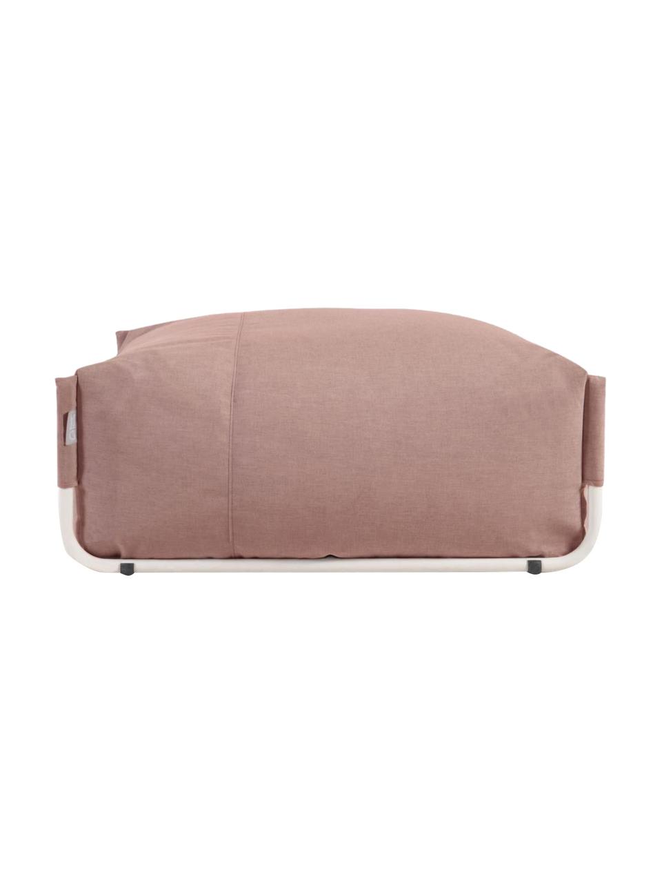 Outdoor-Pouf Square, Bezug: Polyester, Polypropylen, , Gestell: Aluminium, lackiert, Rosa, B 101 x T 101 cm