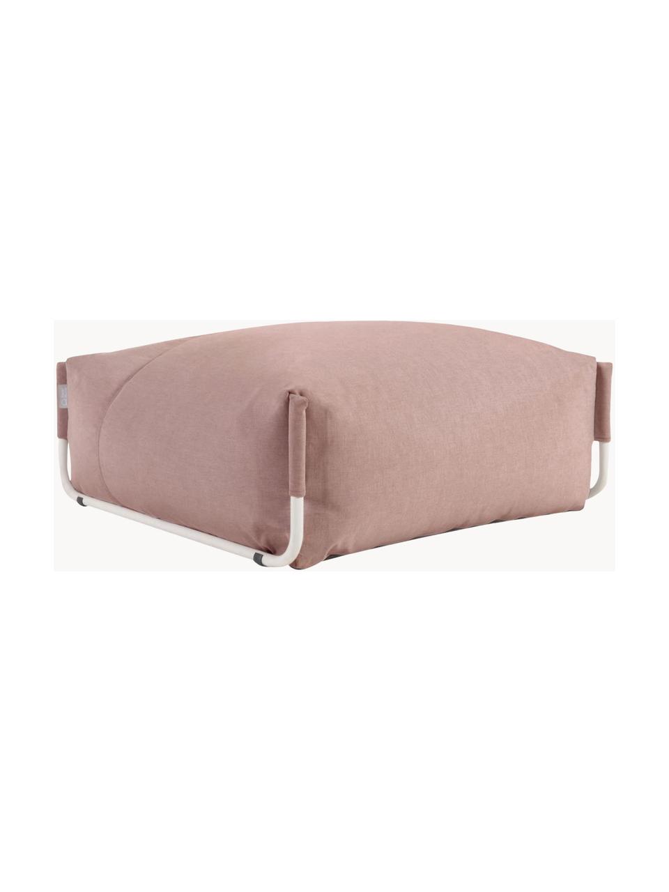 Outdoor-Pouf Square, Bezug: Polyester, Polypropylen, , Gestell: Aluminium, lackiert, Rosa, B 101 x T 101 cm