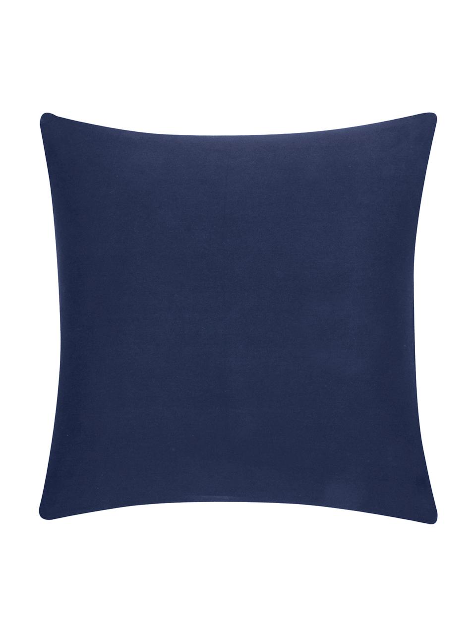 Baumwoll-Kissenhülle Mads in Navyblau, 100% Baumwolle, Navyblau, 40 x 40 cm