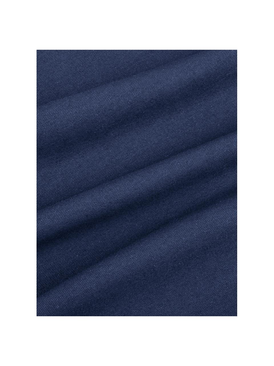 Baumwoll-Kissenhülle Mads in Navyblau, 100% Baumwolle, Navyblau, 40 x 40 cm