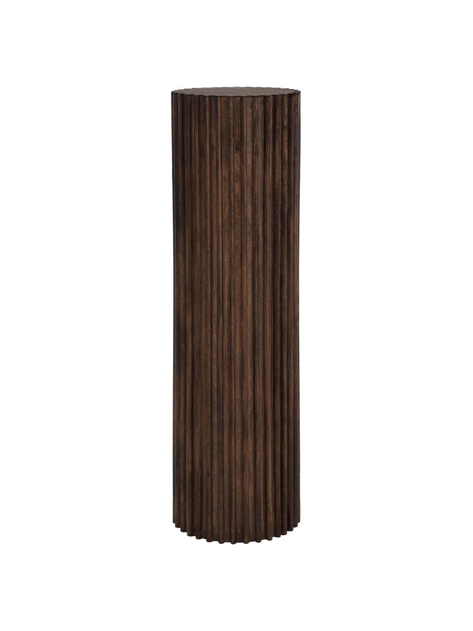 Columna decorativa redonda de madera de mango Raffe, Madera de mango, Madera de mango, Ø 24 x Al 81 cm