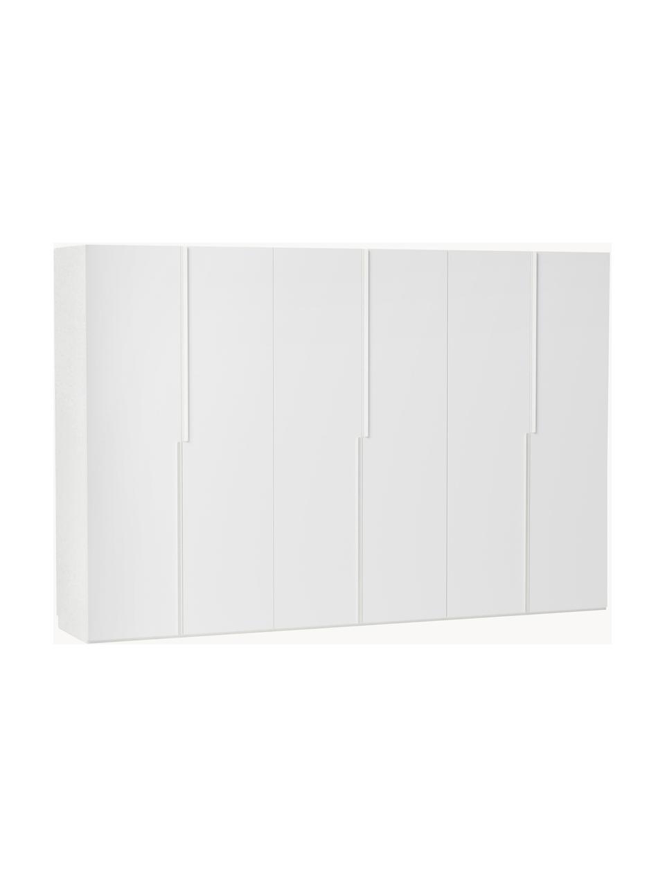 Armadio componibile ad ante girevoli Leon, larg. 300 cm, diverse varianti, Bianco, Interno Basic, larg. 300 x alt. 200 cm