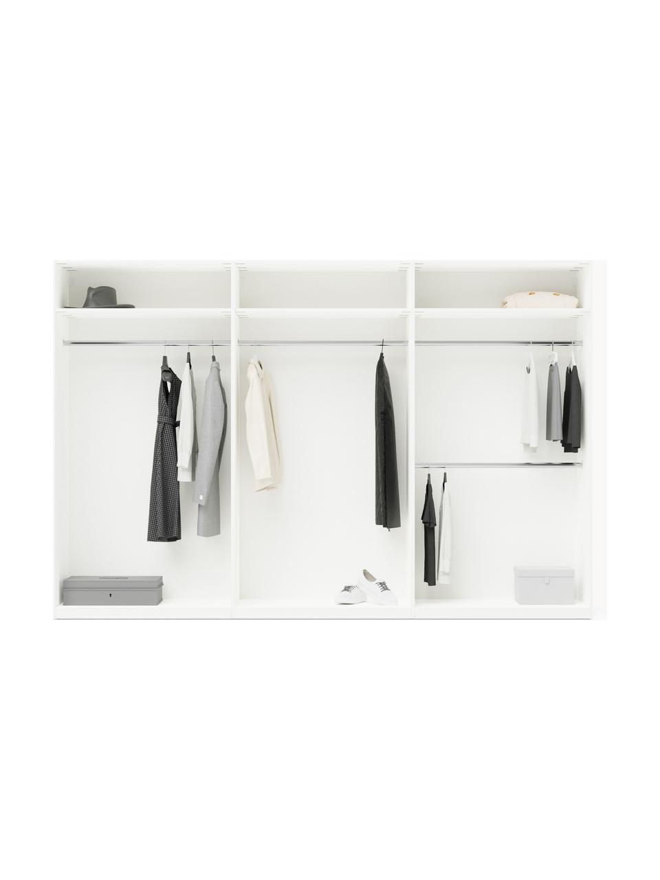 Modularer Drehtürenschrank Leon, 300 cm Breite, mehrere Varianten, Korpus: Spanplatte, melaminbeschi, Weiss, Classic Interior, B 300 x H 236 cm