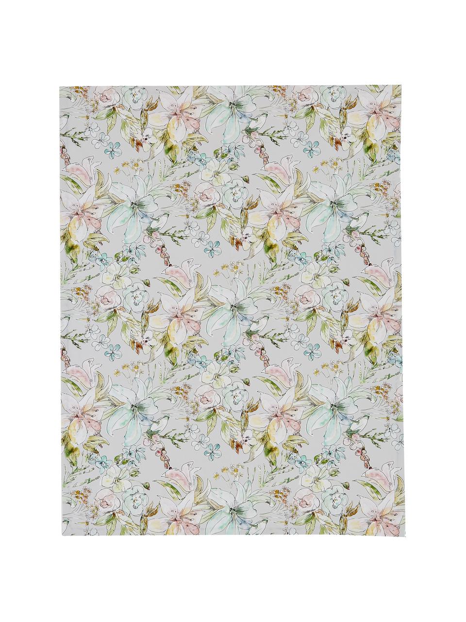 Katoenen tafelkleed Angelina met bloemen motief, 100% katoen, Multicolour, Voor 4 - 6 personen (B 130 x L 170 cm)