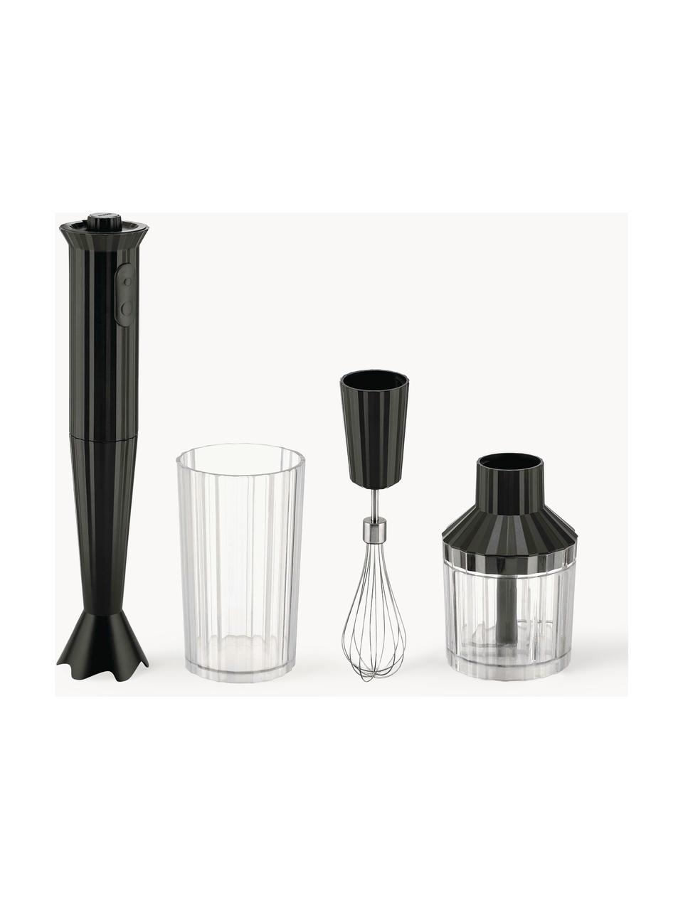 Stabmixer-Set Plissé, 4-tlg., Thermoplastisches Harz, Schwarz, matt, Set mit verschiedenen Größen