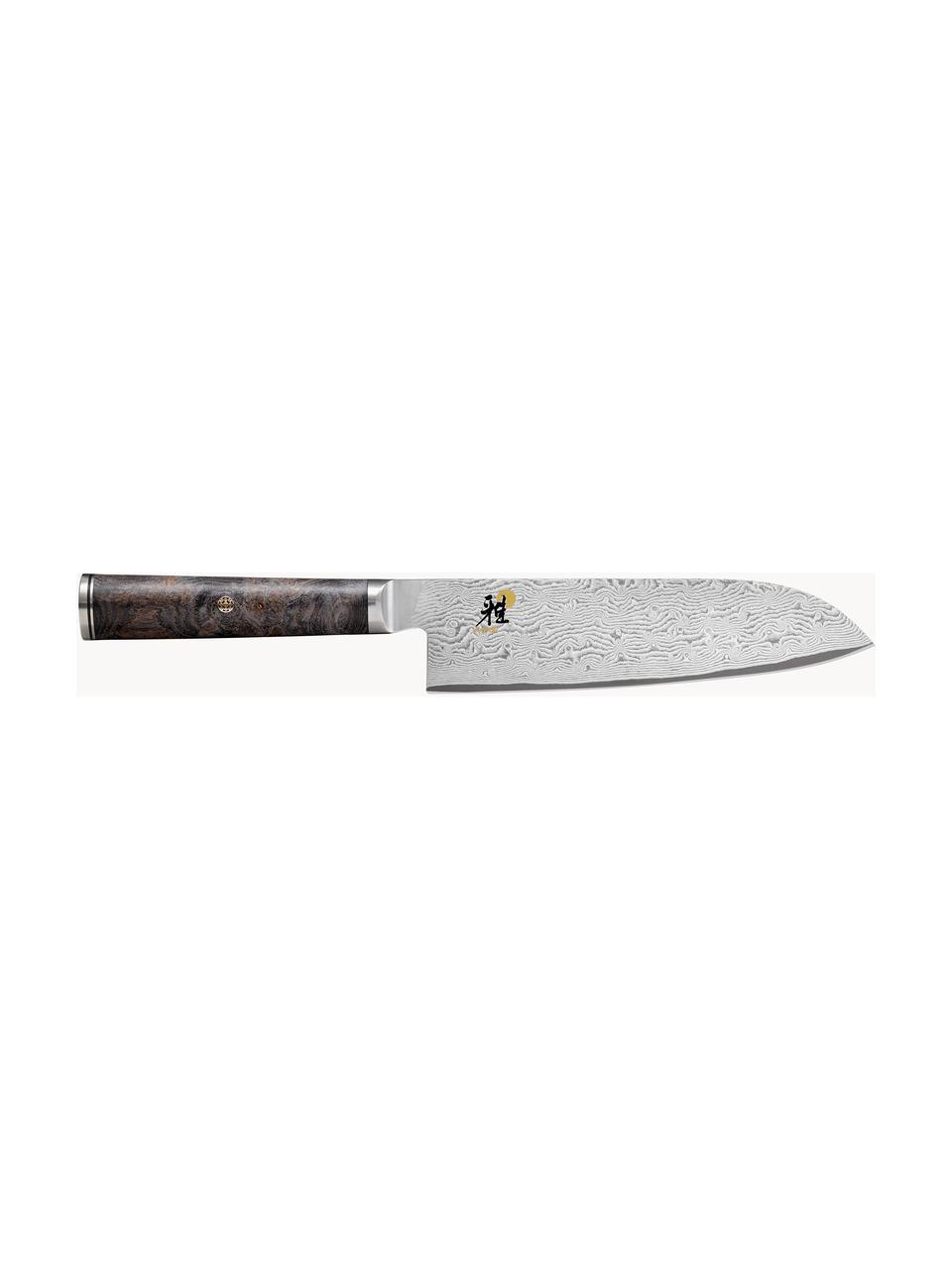 Nóż Santoku Miyabi, Odcienie srebrnego, greige, D 32 cm