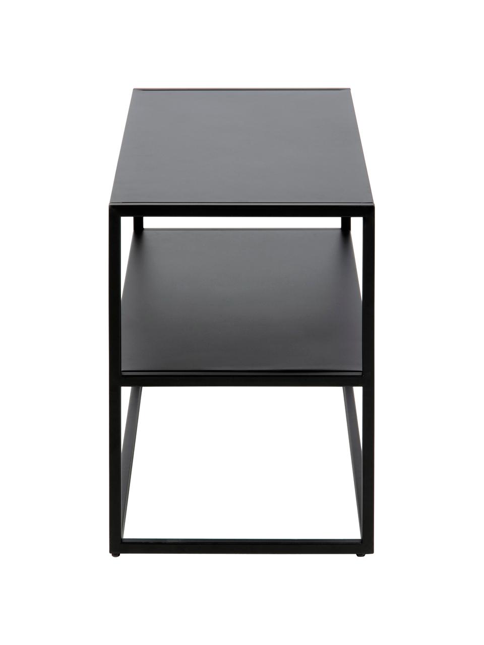 Meuble à chaussures, en métal Neptun, Métal, revêtement par poudre, Noir, larg. 70 x haut. 45 cm