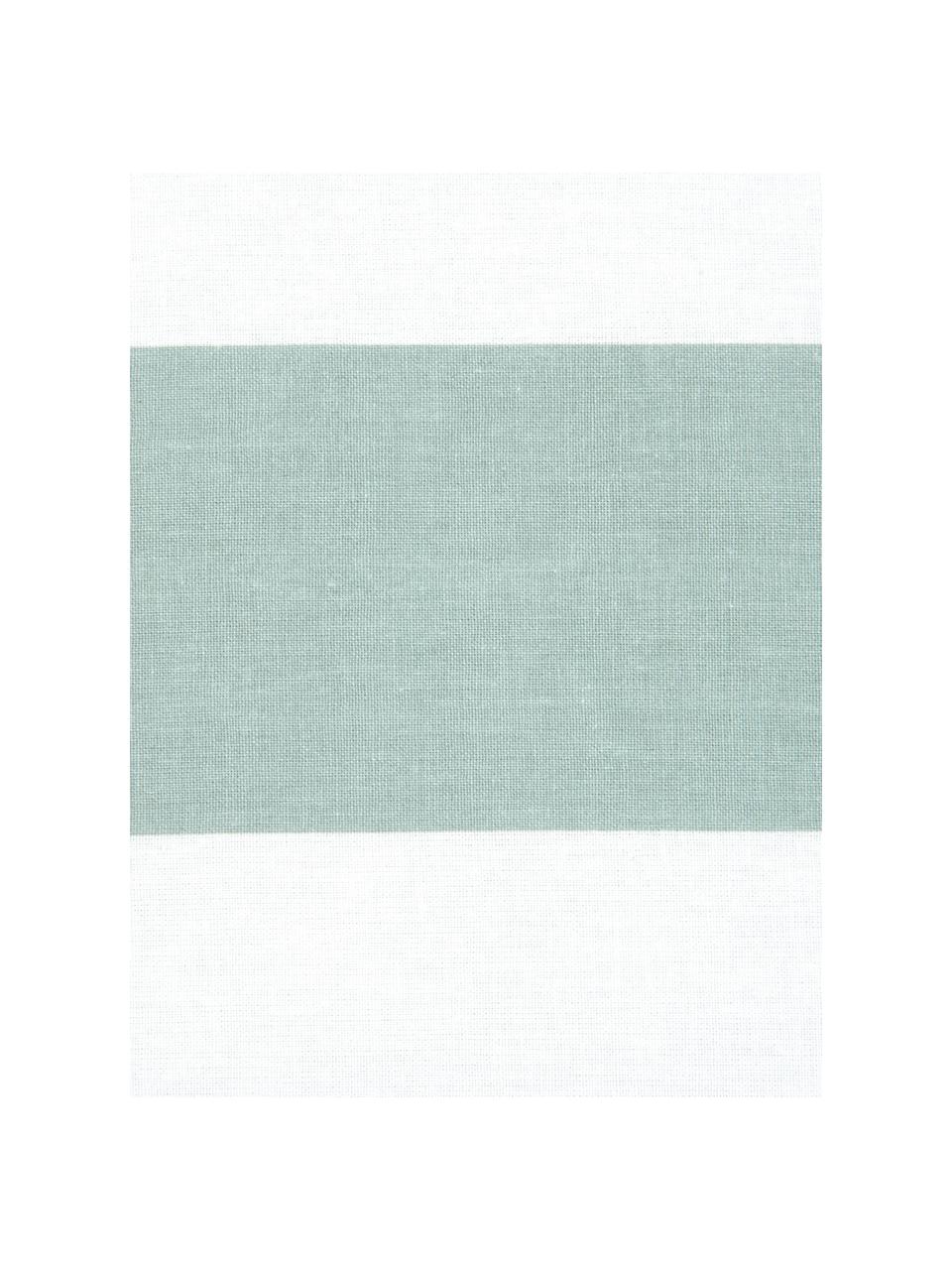 Housse de couette réversible Lorena, Vert sauge, blanc, larg. 240 x long. 220 cm